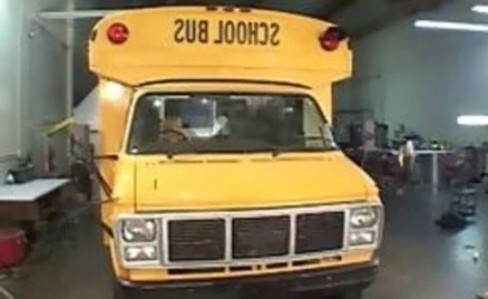 horny bus driver gets to fuck the last blonde schoolgirl on