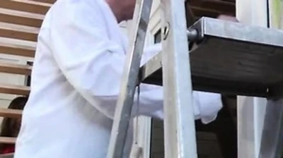 nacho vidal cumshots karel is painting luciana's house. how