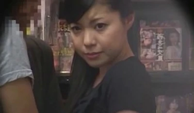 a shop assistant fucked in an adult video store