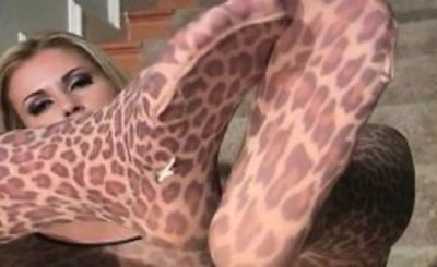cunning adorable chick scratches pussy