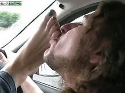 driving with giulia full foot domination in the car
