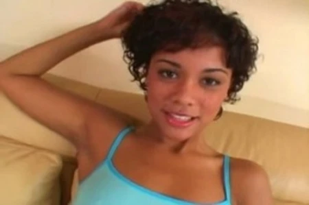 black beauty courtney devine gets a spit roasting anal only fuck by two hard dicks.