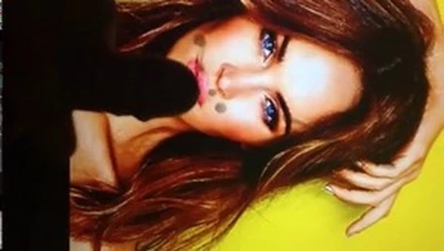 tribute for her recent cosmo shoot, right on stunning face.