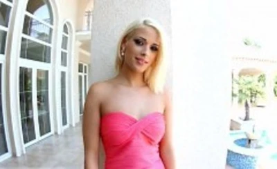pretty blonde loves hard threesome with messy cumshots