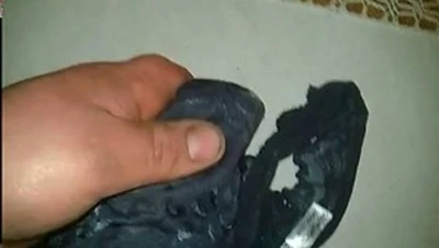 ejaculation on my girlfriend's thong