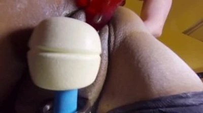 ebony betty bojangles gets fucked by me in a strapon.