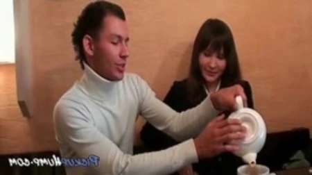 this chick is tricked into toilet suck session
