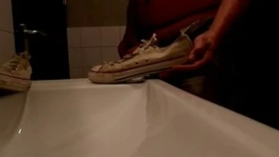 i was jerking with chucks and came into them