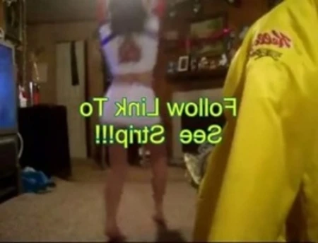 blonde shaking her ass in the basement